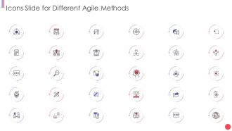 Different agile methods icons slide for different agile methods