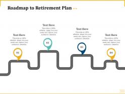 Different aspects of retirement planning roadmap to retirement plan ppt visual aids