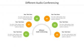 Different audio conferencing ppt powerpoint presentation summary clipart cpb
