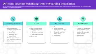 Different Branches Benefiting From Onboarding Automation