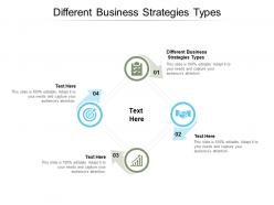 Different business strategies types ppt powerpoint presentation gallery cpb
