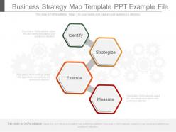 Different business strategy map template ppt example file