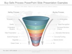 Different buy sells process powerpoint slide presentation examples