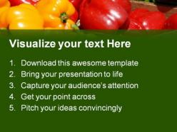 Different capsicums food powerpoint templates and powerpoint backgrounds 0311