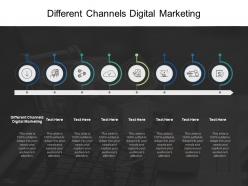 Different channels digital marketing ppt powerpoint presentation layouts slides cpb