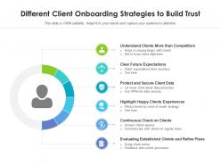 Different client onboarding strategies to build trust