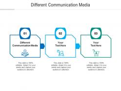 Different communication media ppt powerpoint presentation professional graphics download cpb