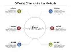 Different communication methods ppt powerpoint presentation gallery visuals cpb
