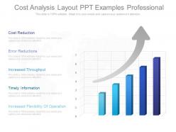 Different cost analysis layout ppt examples professional