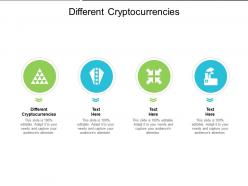 Different cryptocurrencies ppt powerpoint presentation model vector cpb