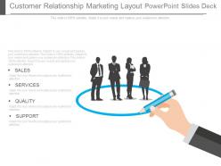 Different customer relationship marketing layout powerpoint slides deck