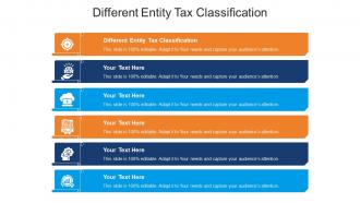 Different entity tax classification ppt powerpoint presentation summary visual cpb