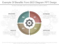 Different example of benefits from seo diagram ppt design