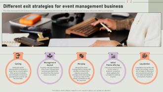 Different Exit Strategies For Event Coordinator Business Plan BP SS