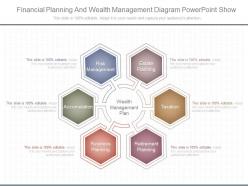 Different financial planning and wealth management diagram powerpoint show