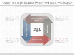 Different finding the right solution powerpoint slide presentation