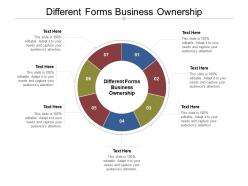 Different forms business ownership ppt powerpoint presentation summary clipart images cpb