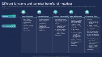 Different Functions And Technical Benefits Of Metadata