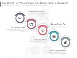 Different get credit for value powerpoint slide designs download