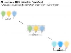 Different idea for business and sales flat powerpoint design