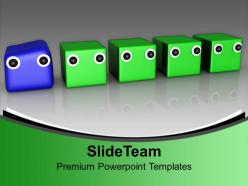 Different individuality leadership powerpoint templates ppt themes and graphics 0113