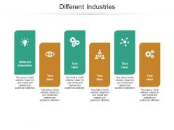 Different industries ppt powerpoint presentation portfolio visuals cpb