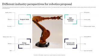 Different Industry Perspectives For Robotics Proposal