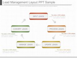 Different lead management layout ppt sample