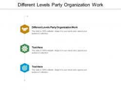 Different levels party organization work ppt powerpoint presentation show microsoft cpb