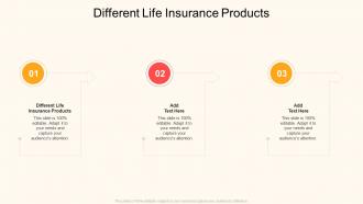 Different Life Insurance Products In Powerpoint And Google Slides Cpb