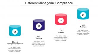 Different Managerial Compliance Ppt Powerpoint Presentation Infographics Design Inspiration Cpb