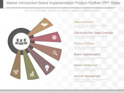 Different Market Introduction Brand Implementation Product Portfolio Ppt Slides