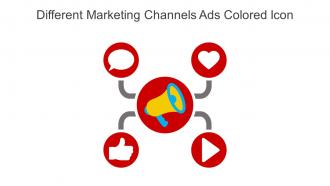 Different Marketing Channels Ads Colored Icon In Powerpoint Pptx Png And Editable Eps Format