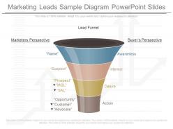 Different marketing leads sample diagram powerpoint slides