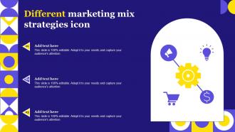 Different Marketing Mix Strategies Icon