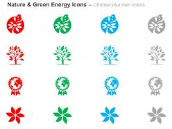 Different media green energy production ppt icons graphics