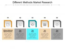 Different methods market research ppt powerpoint presentation portfolio good cpb