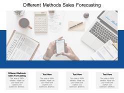 Different methods sales forecasting ppt powerpoint presentation summary show cpb