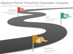 Different milestone planner powerpoint presentation examples