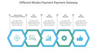 Different modes payment payment gateway ppt powerpoint presentation outline sample cpb