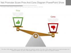 Different net promoter score pros and cons diagram powerpoint show