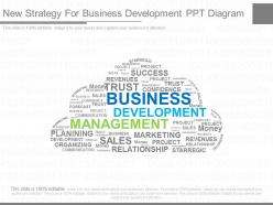 Different new strategy for business development ppt diagram