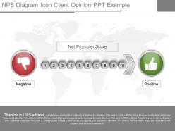 Different nps diagram icon client opinion ppt example