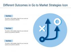Different outcomes in go to market strategies icon