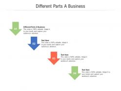 Different parts a business ppt powerpoint presentation icon tips cpb