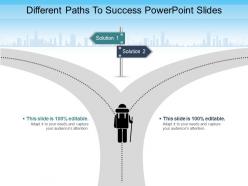 Different paths to success powerpoint slides