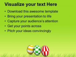 Different pattern easter eggs with theme powerpoint templates ppt themes and graphics 0313