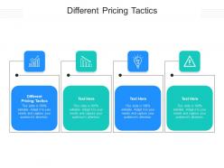 Different pricing tactics ppt powerpoint presentation outline slide portrait cpb