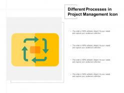 Different processes in project management icon