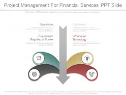 Different project management for financial services ppt slide